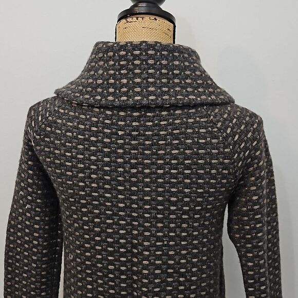 Banana Republic gray & taupe wool/cashmere/alpaca blend sweater size Small - Picture 6 of 10